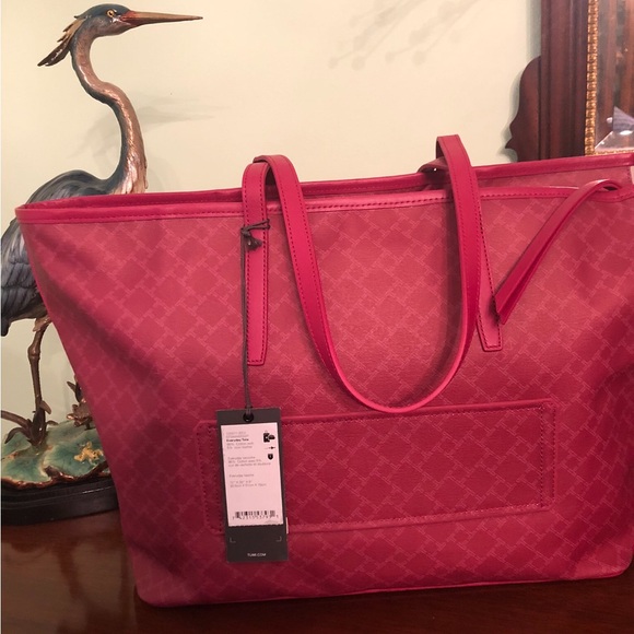 Tumi Bags New Tumi Tote Raspberry Color Light Weight Poshmark